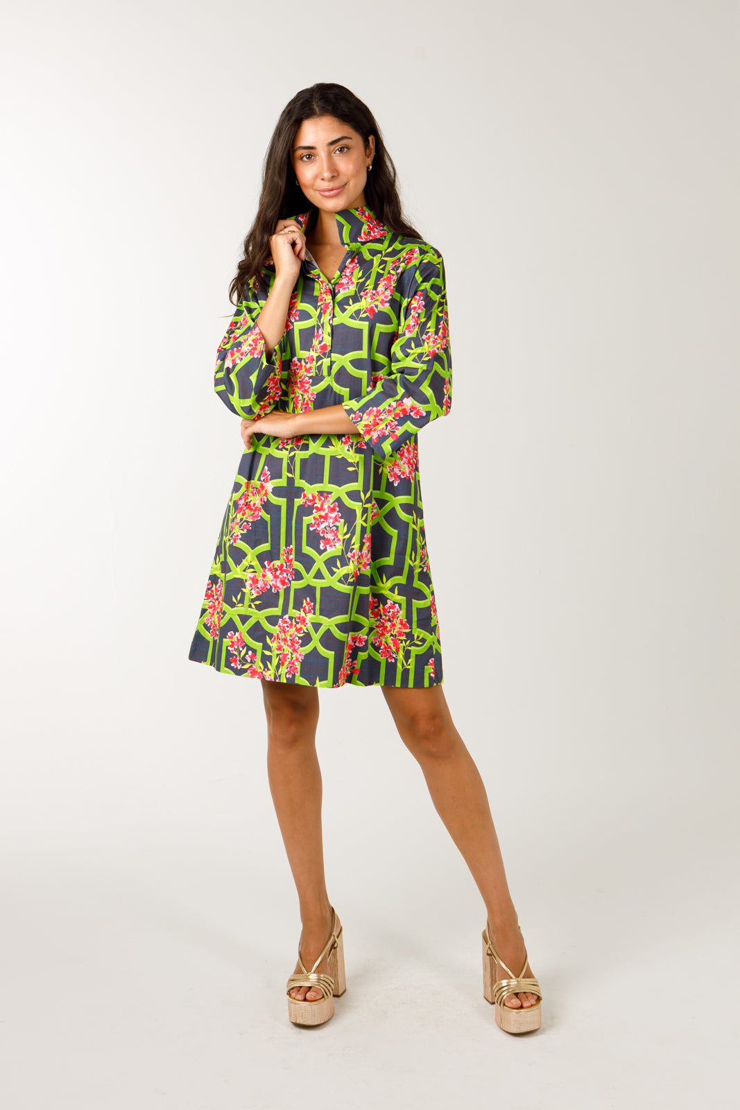 holly shae dresses Bria Dress Blue / XS/S Cotton Lined BESTSELLER Holly Shae Eyelet Bria Dress