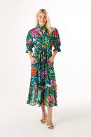 Catherine Dress in Lurex Georgette