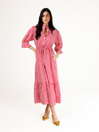 Catherine Dress- Red and White Gingham