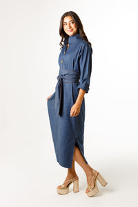 Grace Dress-Stretch Denim
