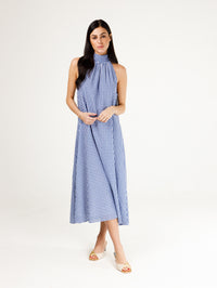 Blythe Dress- Blue and White Gingham