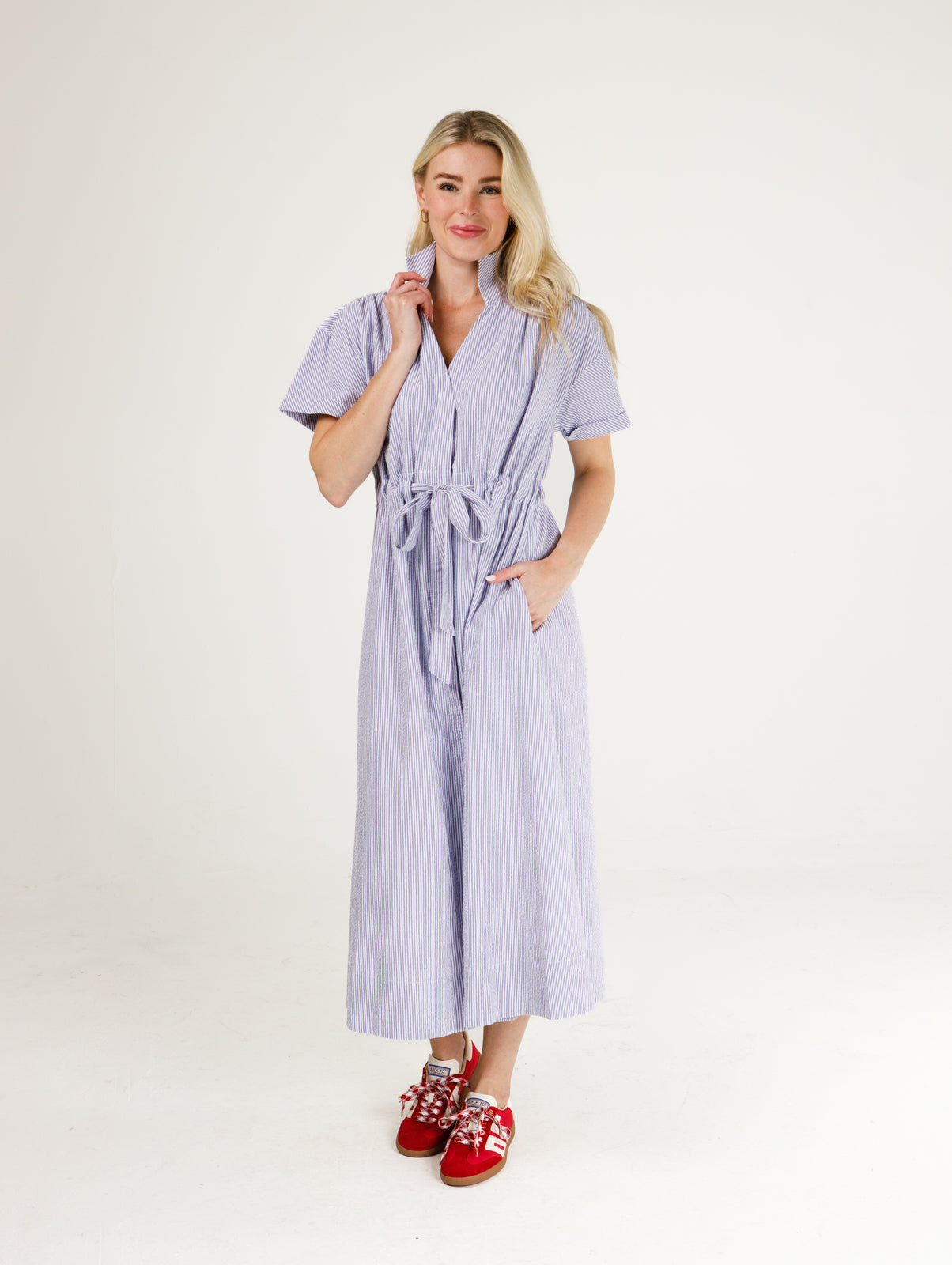 Bria Dress- Seersucker