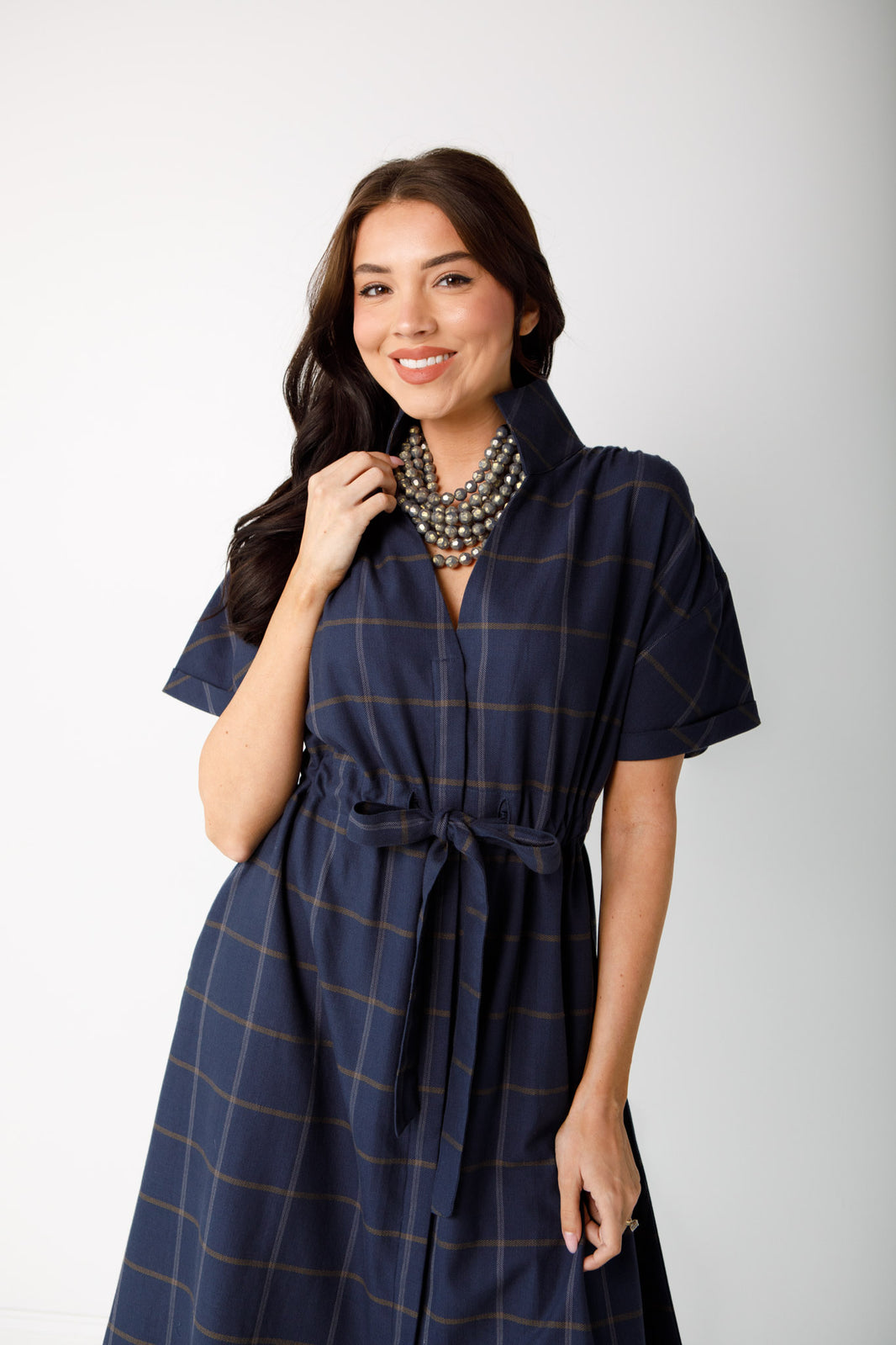 Holly Shae Liz Top - Blue Micro Quail main image 0