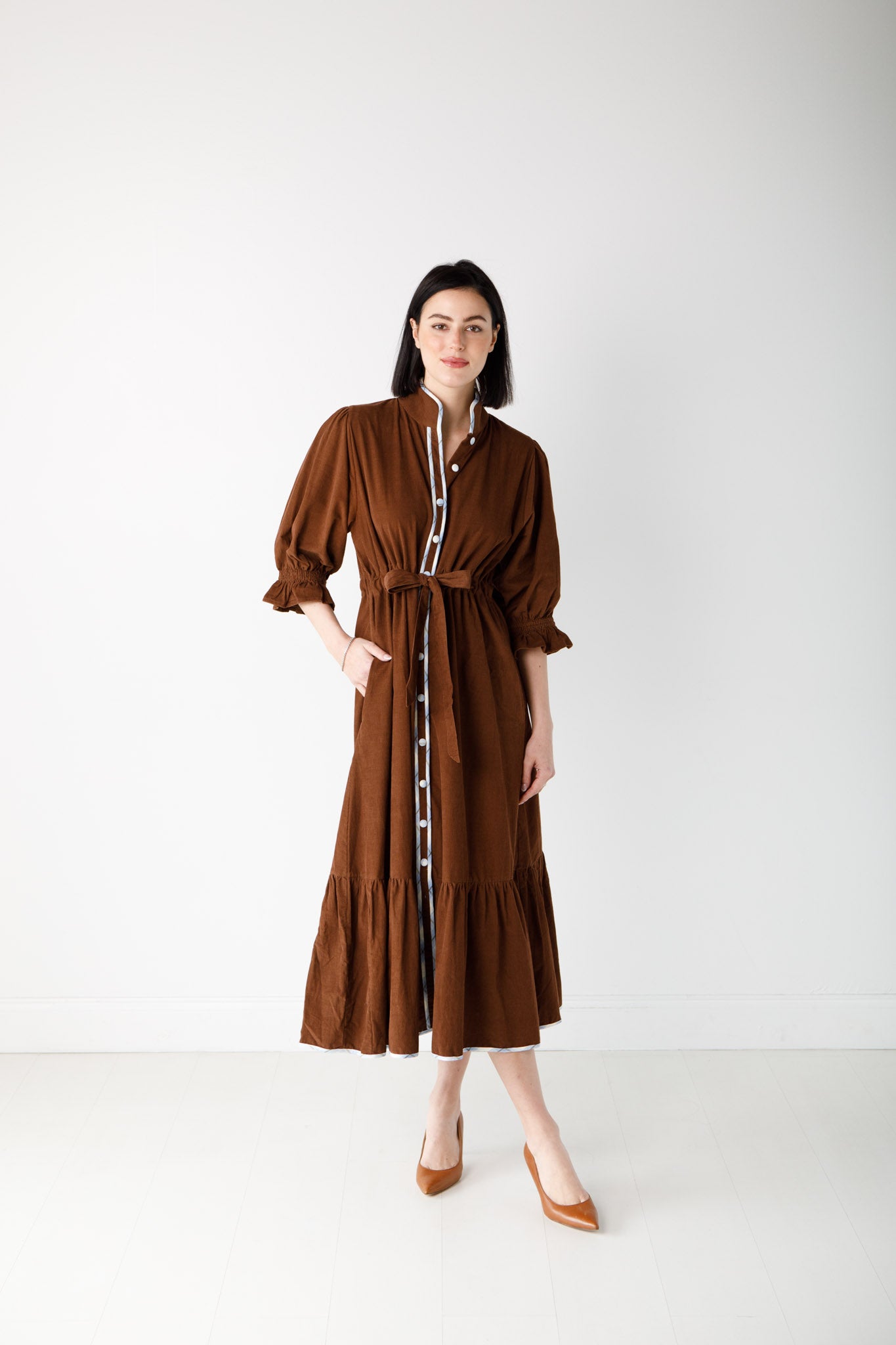 Catherine Dress Cord-Return Flight Collection