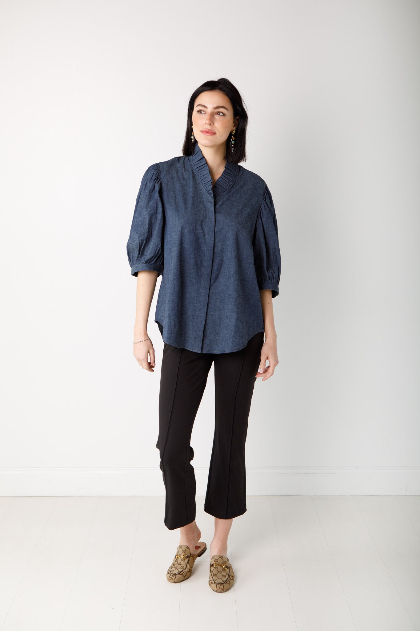 Laura Top-Return Flight Collection-Denim