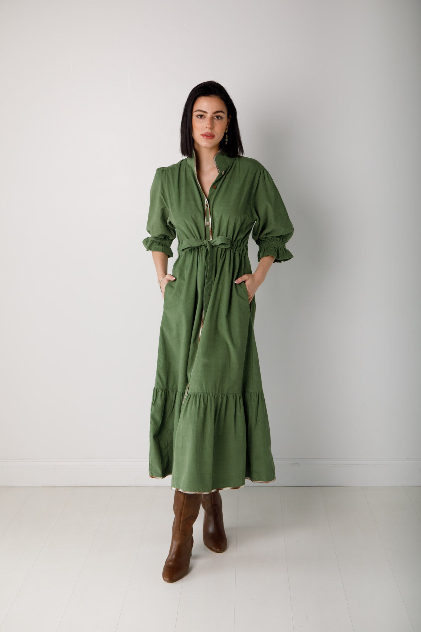 Catherine Dress Cord-Return Flight Collection