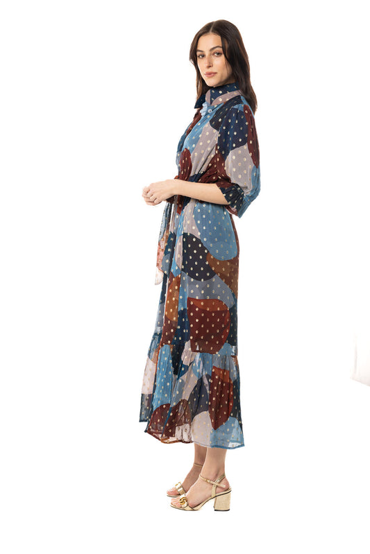 Catherine Dress Lurex