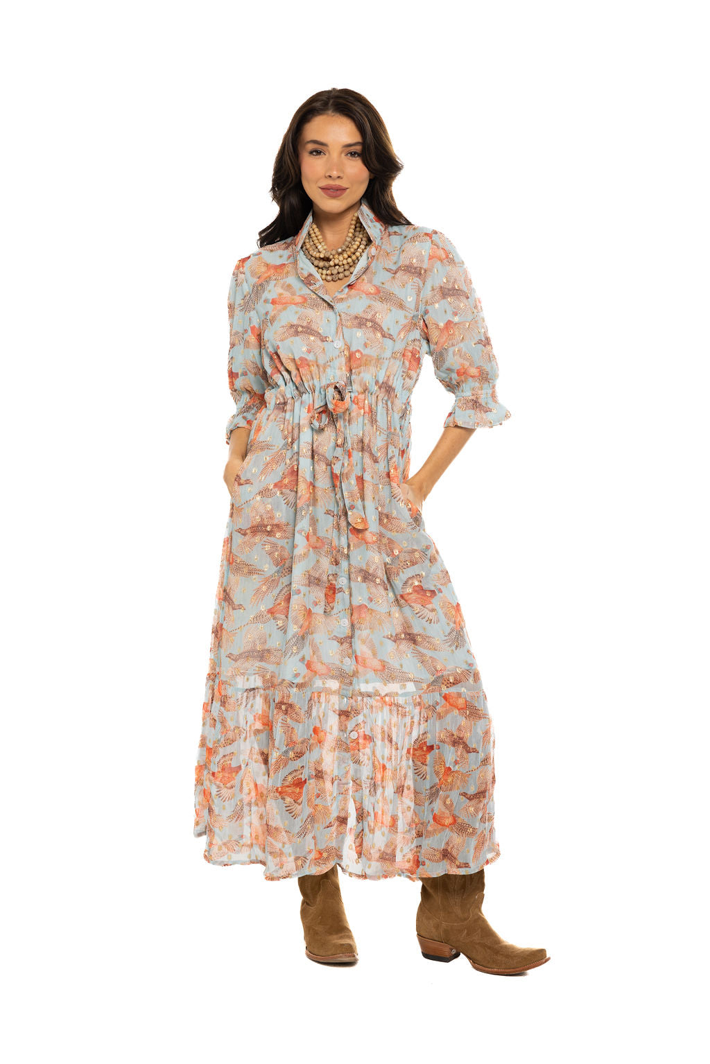 Catherine Dress Lurex