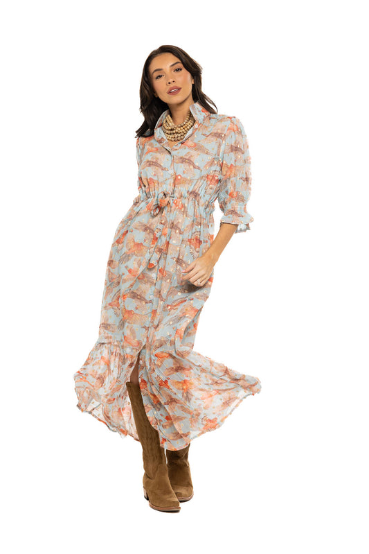 Catherine Dress Lurex