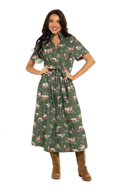 Bria Dress Cord Dogs on the Hunt