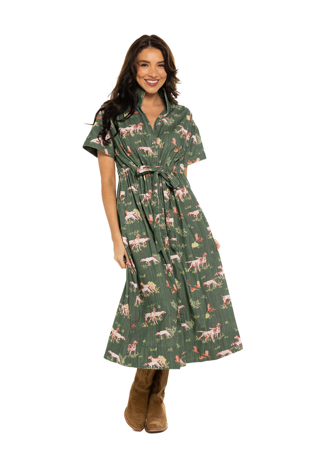 Bria Dress Cord Dogs on the Hunt