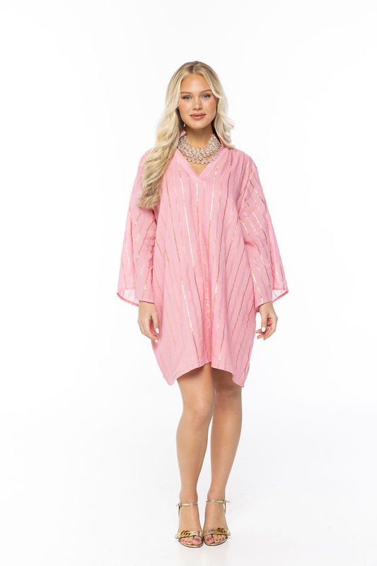 CeCe Mini Caftan-Fresh Spring Bouquet