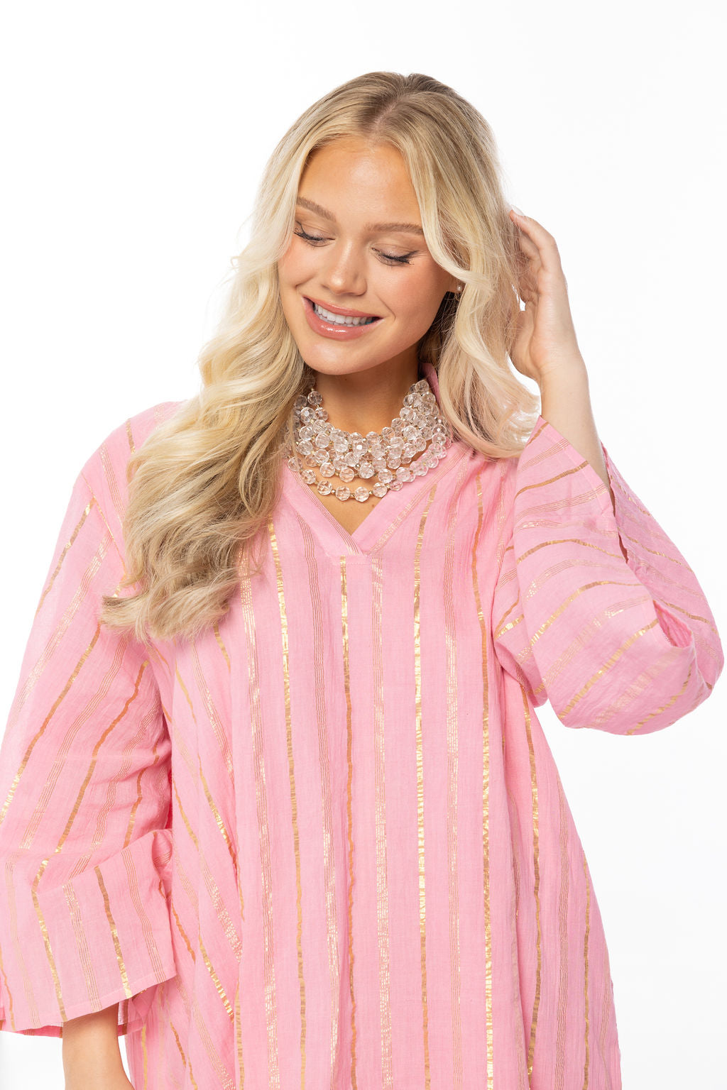 CeCe Mini Caftan-Fresh Spring Bouquet