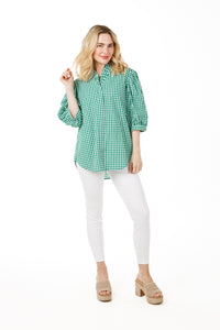 Laura Top in Gingham
