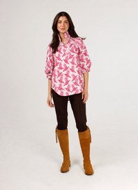 Avie in Holly Shae Luxe Oxford™️ Field & Quail Stripe©