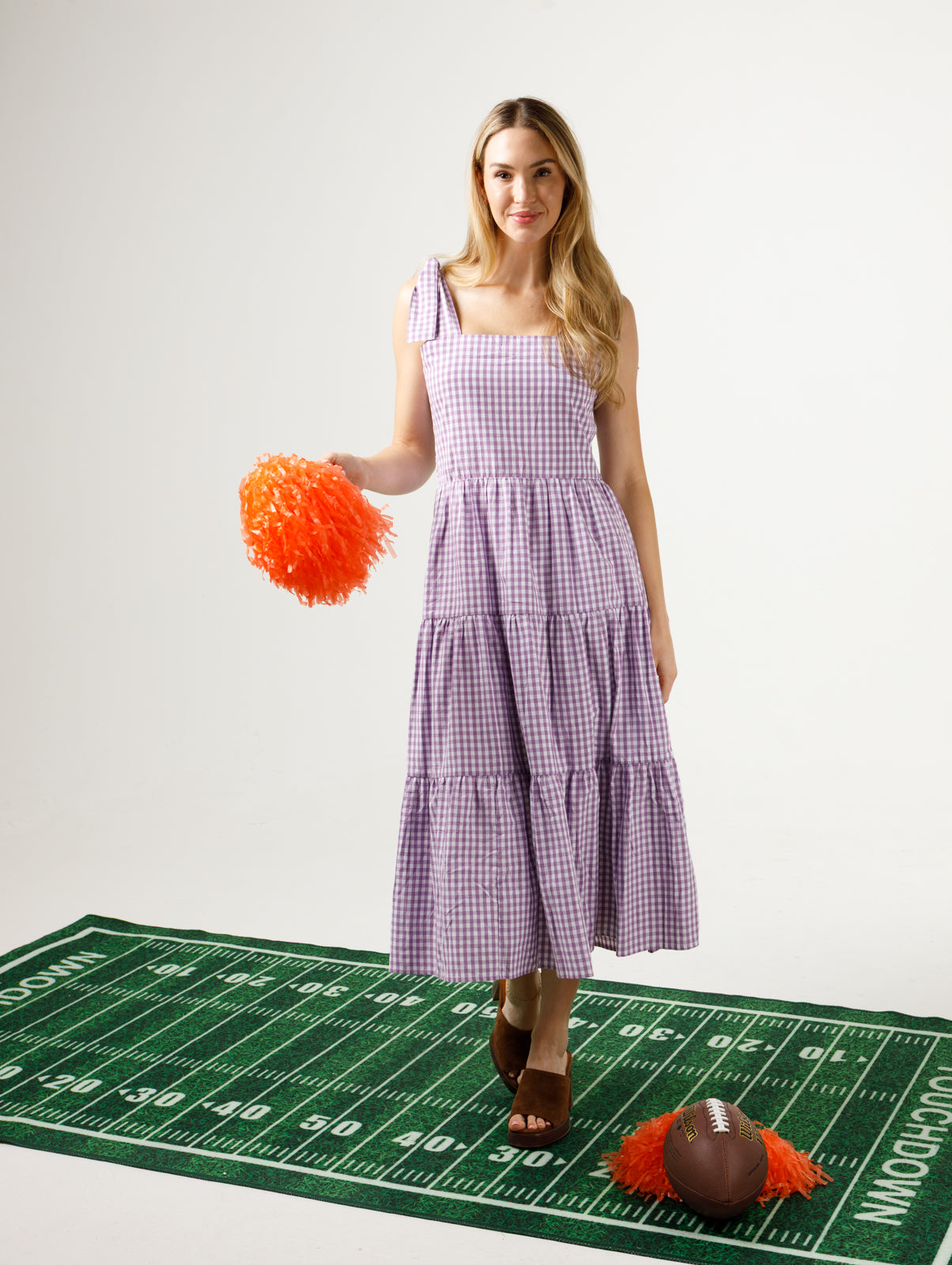Purple and White Gingham / XS/S