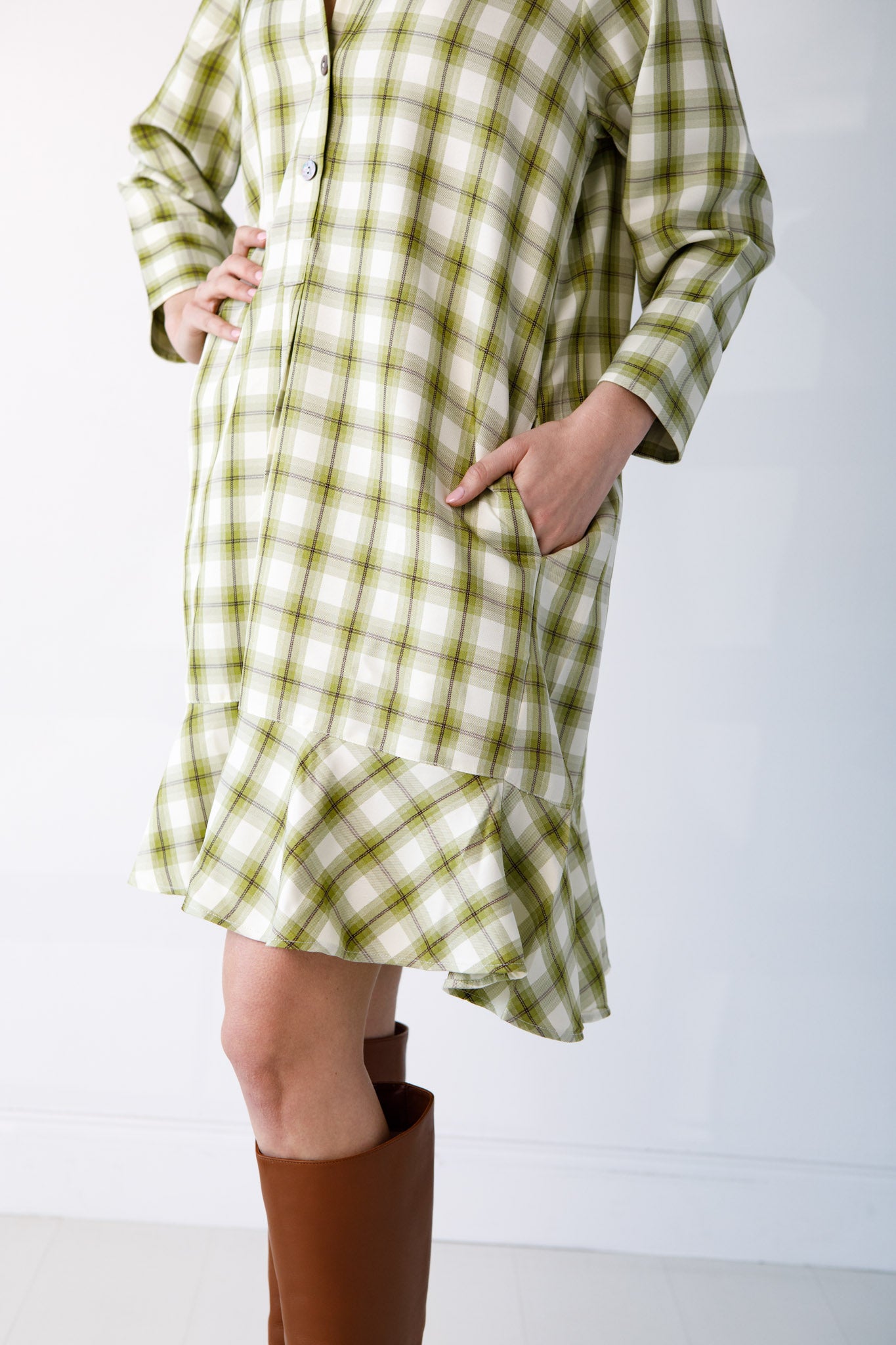 Sallie Dress-Plaid