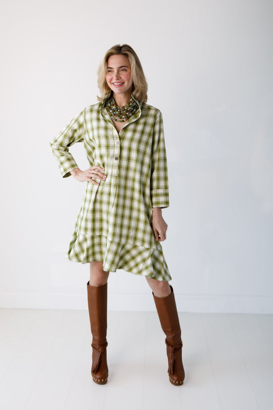 Sallie Dress-Plaid