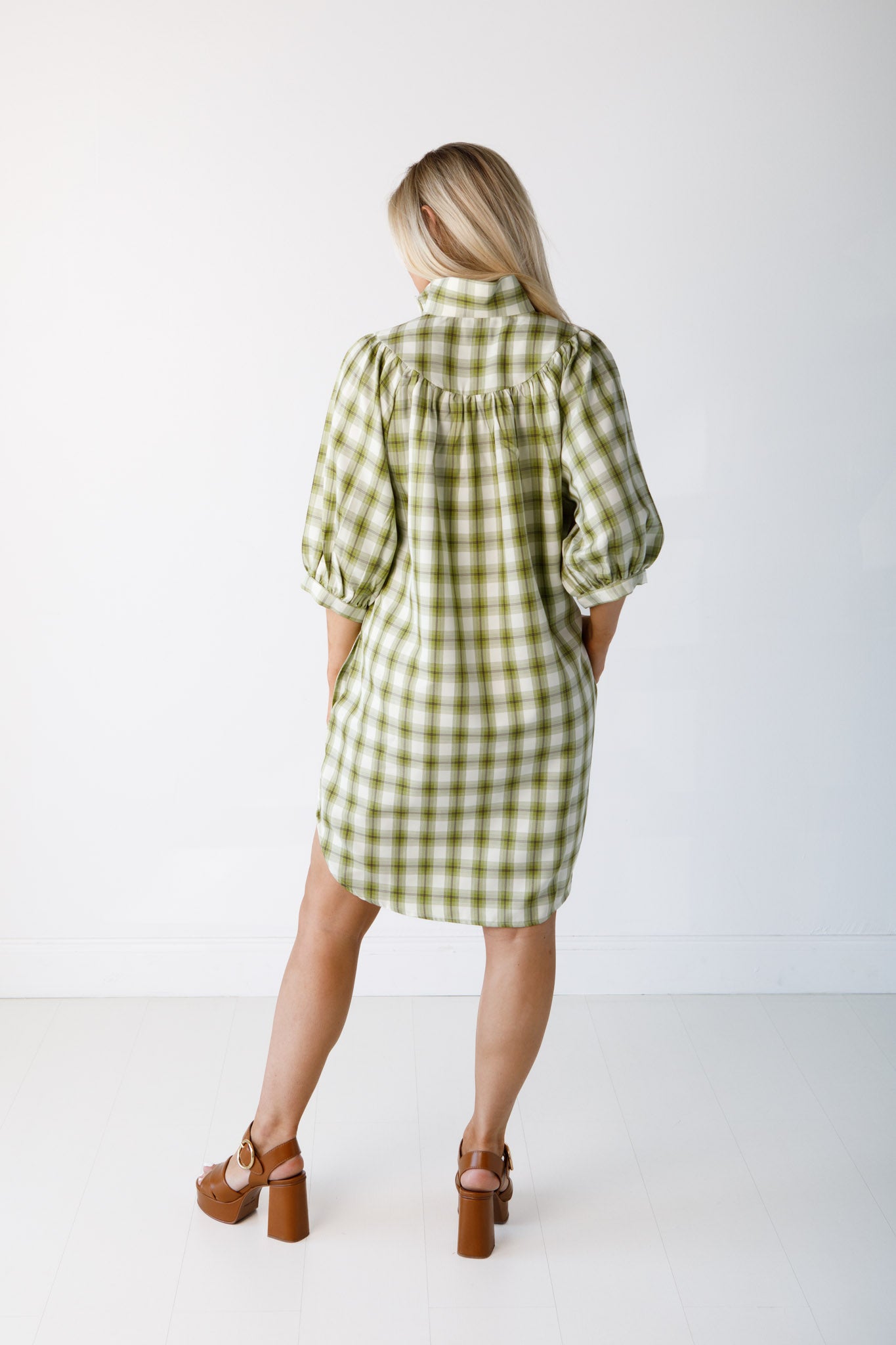 Laney Dress-Plaid