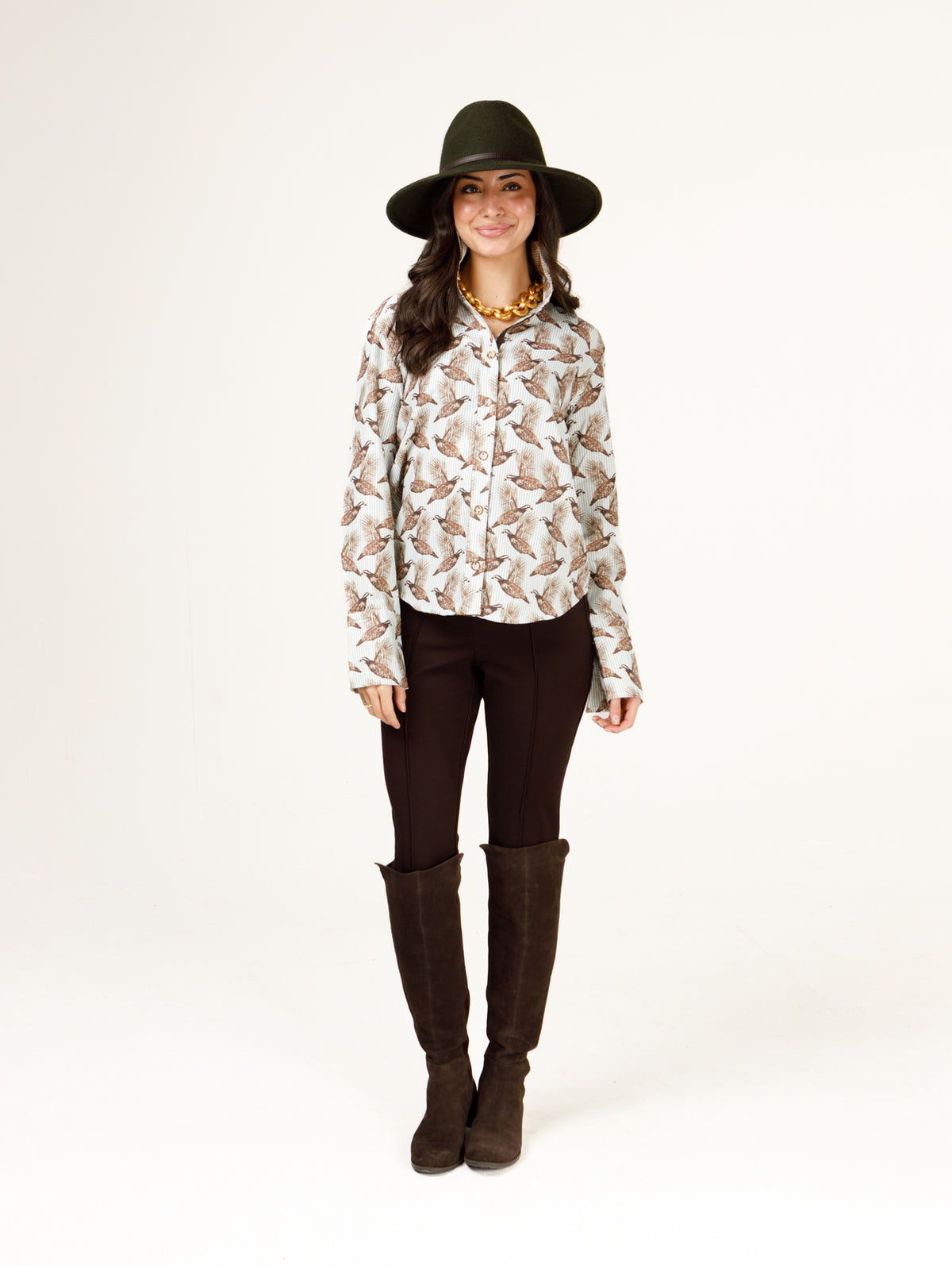 Liz Top in Holly Shae Luxe Oxford™️