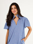Gretchen Dress- Blue and White Gingham