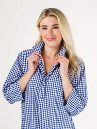 Arden Dress- Blue and White Gingham