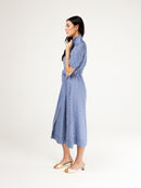 Bria Dress- Blue and White Gingham