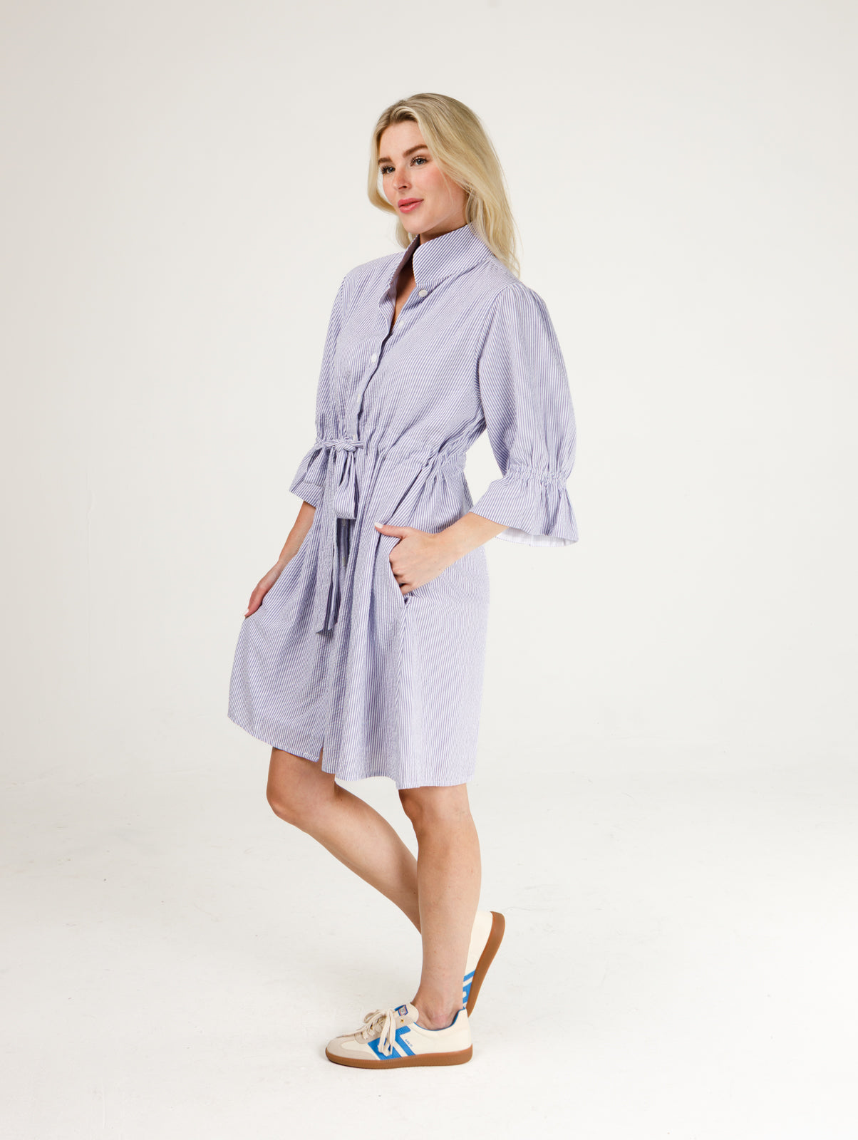 Stella Dress- Seersucker