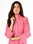 Arden Dress- Red and White Gingham