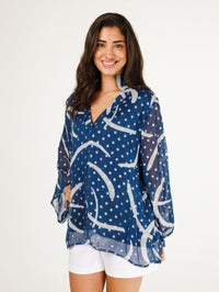 Vicky Top- Blue Wave Bliss ©