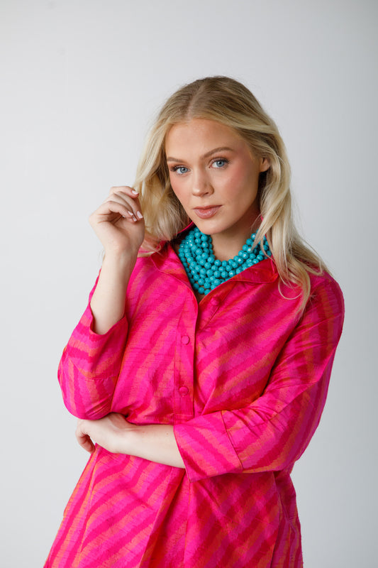 Holly Top Pink-Holiday 2024