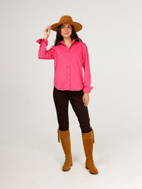 Liz Top- Hot Pink Cord