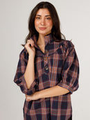 Avie Top- Plaid