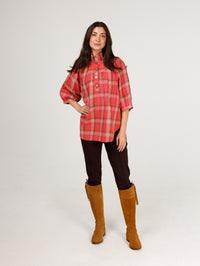 Avie Top- Plaid