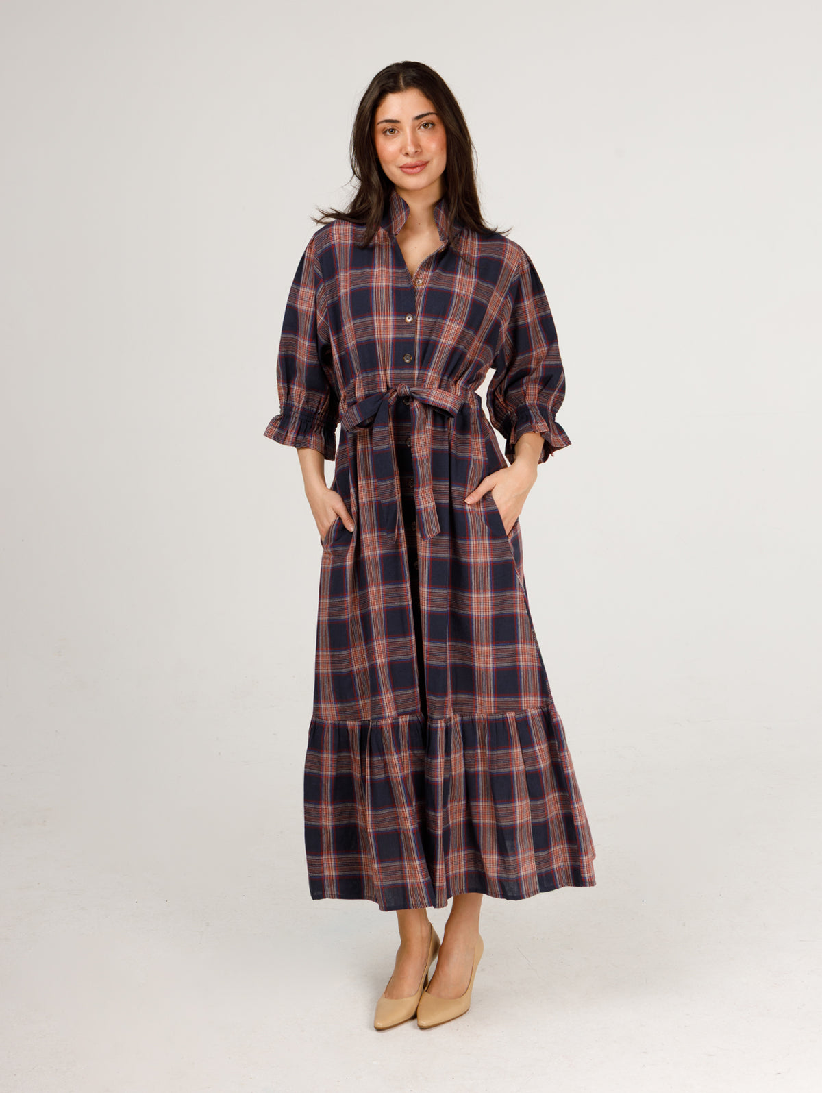 Catherine Dress- Plaid