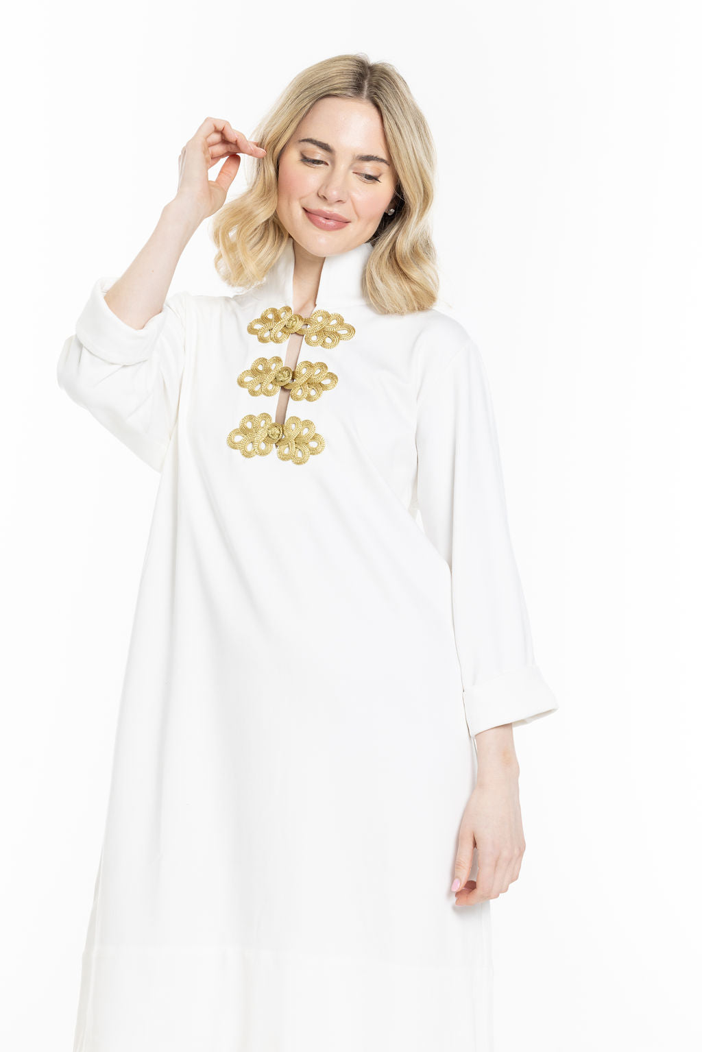 Arden Dress with Frog Closure