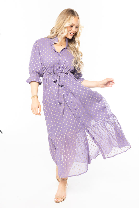 Catherine Dress Lurex
