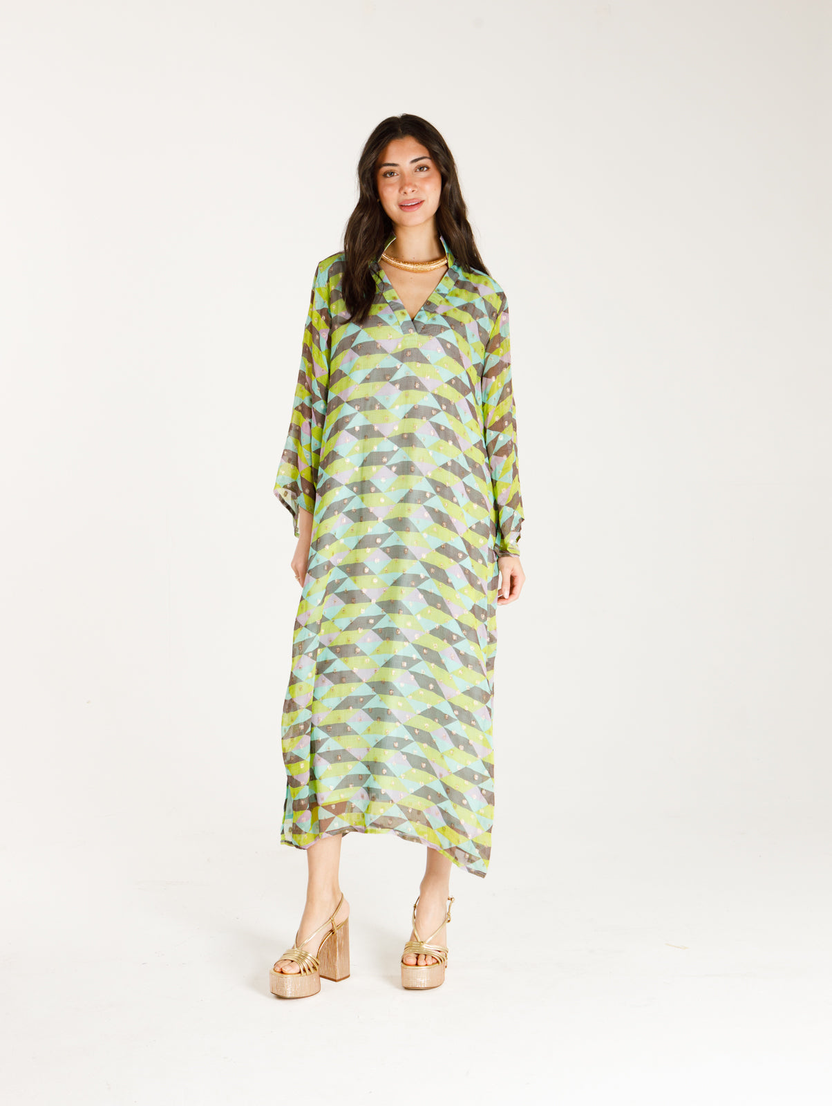 Maria-Grove Grid Dot Lurex©