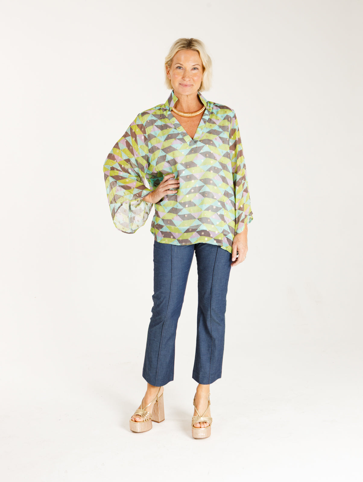 Vicky- Grove Grid Dot Lurex©
