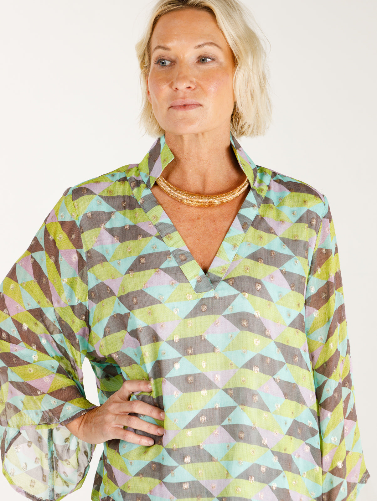 Vicky- Grove Grid Dot Lurex©