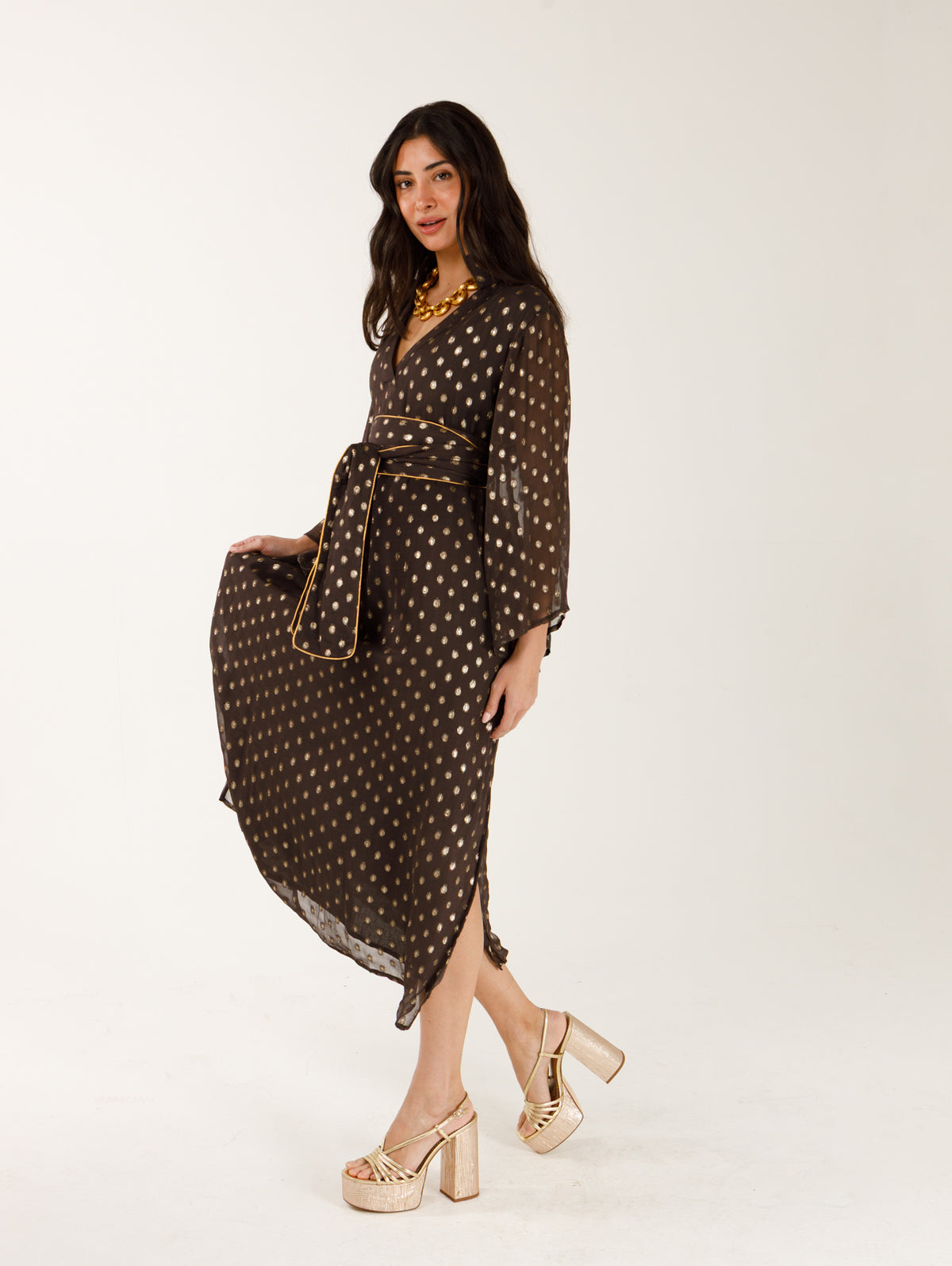 Maria- Chocolate Lurex