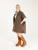 Long Sela Coat- Chocolate Brown