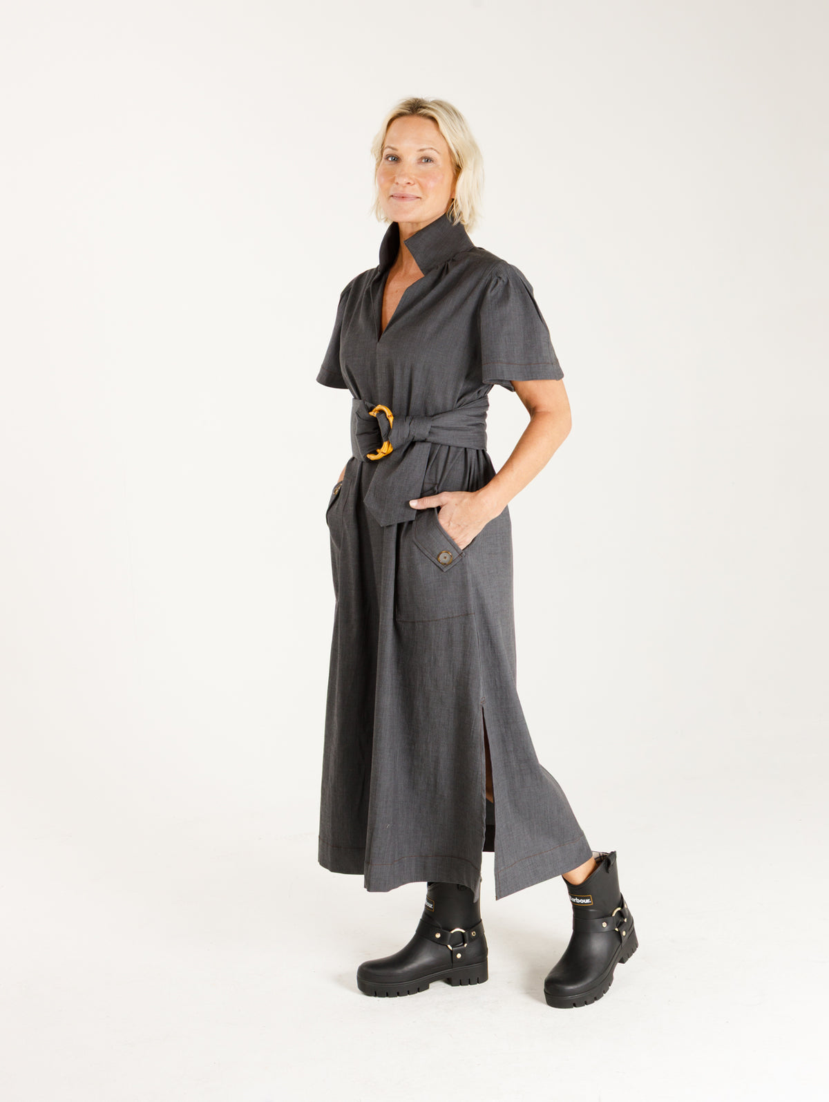 Gretchen- Black Washed Denim