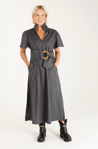 Gretchen- Black Washed Denim