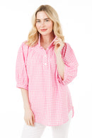 Avie Top in Gingham