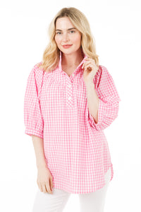 Avie Top in Gingham